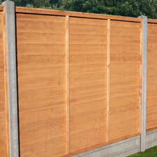 Garden Dip Treated Overlap Fence Panel - 1.83 x 1.8m  6 x 6ft/6x5ft/ 6.4ft/6x3ff