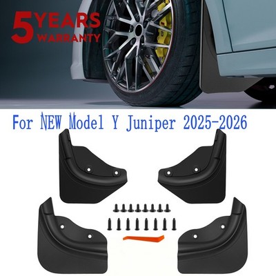 FOR 2026 Tesla Model Y Juniper Mud Flaps All Weather Guards No Drilling Required