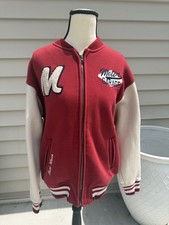 ZARA Kids Red White Varsity Jacket Motor Garage Racing Patches 13/14