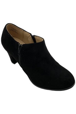 Journee Collection Women's Comfort Sanzi Bootie Black Suede