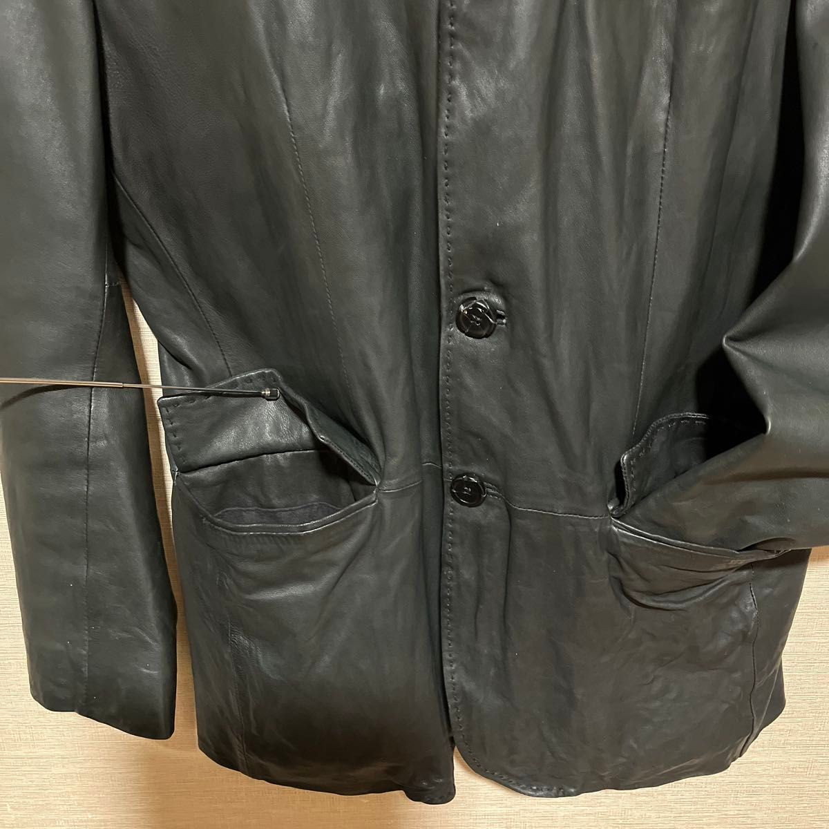 UNIVERSAL LANGUAGE leather jacket tailored jacket… - image 7