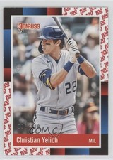 2022 Panini Donruss Retro 1988 One Hundred 95/100 Christian Yelich #266 1fm2