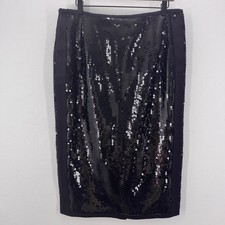 NWT Marina Rinaldi Occipite Black Sequins Jer...