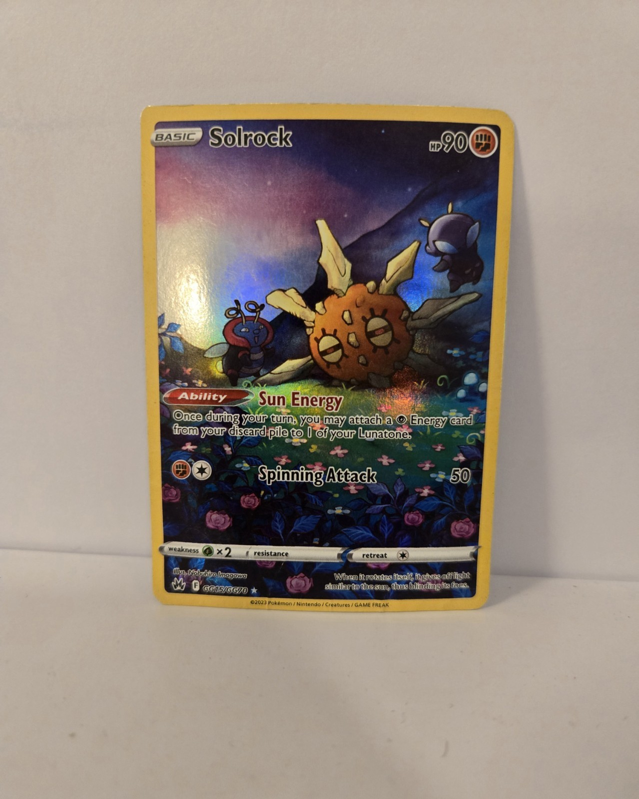 Solrock GG15/GG70 Crown Zenith Galarian Gallery Pokemon Card 