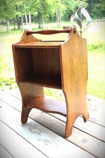 Vintage,Wooden Table,Magazine Rack,Book Shelf,MCM
