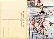 PROPAGANDA WW2-GUF LITTORIALI NAPOLI 1938 PALLANUOTO-D17-110