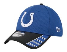 New Era Adult Indianapolis Colts Blue ViHit 39Thirty Stretch Fit Hat - Size: M/L