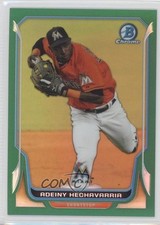 2014 Bowman Chrome Green Refractor 4/75 Adeiny Hechavarria #90 0c2