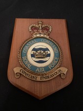 Large Vintage Royal Air Force COASTAL COMMAND Mess Wall Plaque/Shield