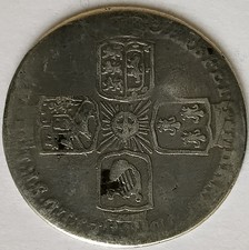 1757 George II Sixpence Coin 9.25 Silver Fine Collectable Grade