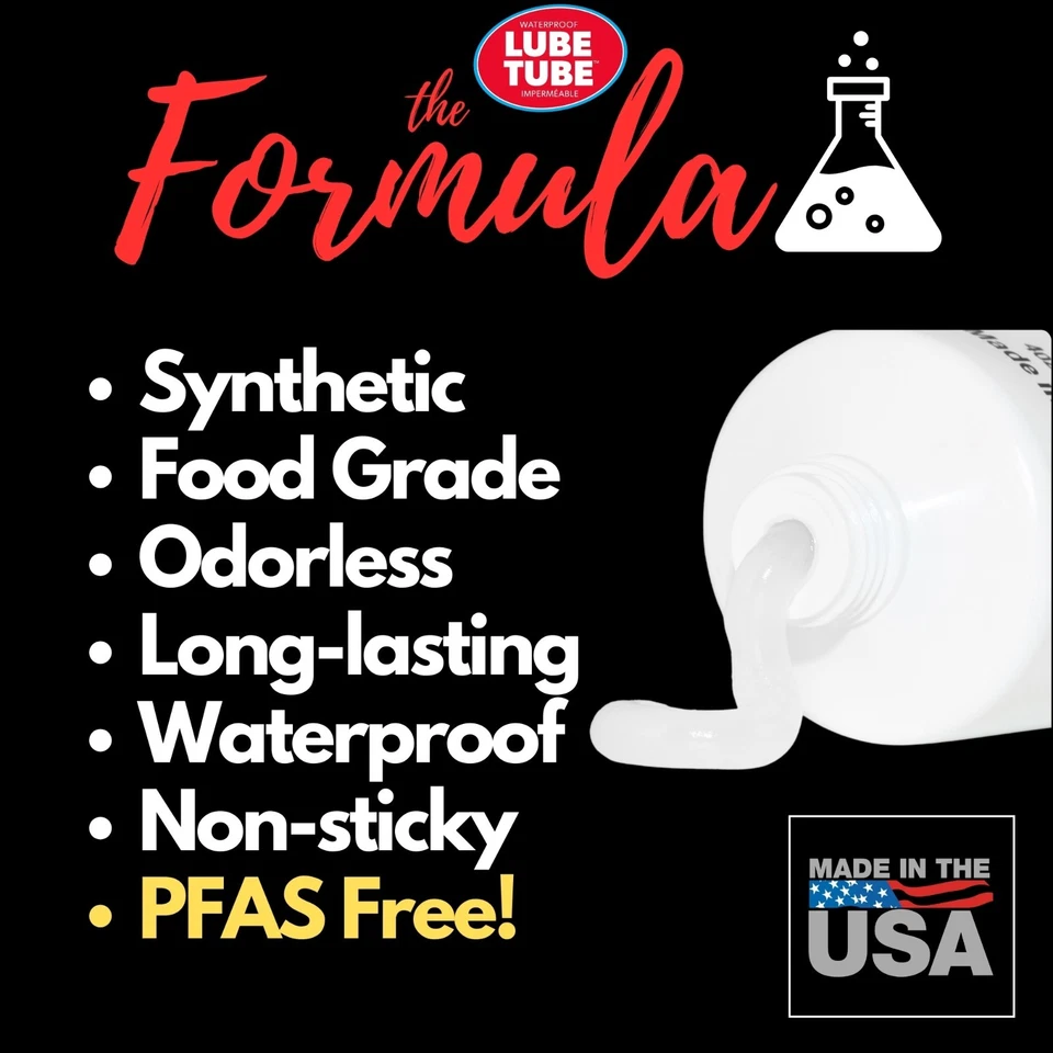 LubeTube 4 oz - Grasa sintética multiusos para equipos de piscina, plomería, etc. Foto 3 de 4