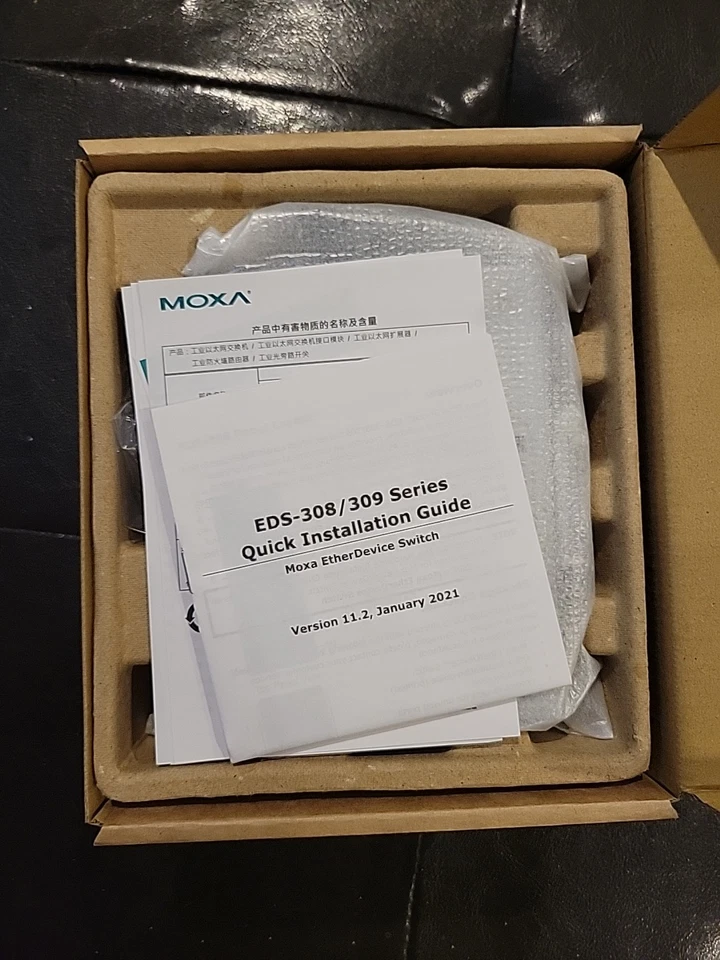 NEW IN BOX MOXA EDS-308-MM-ST V3.1 Industrial Ethernet Switch Fast FREE Shipping - Image 3 of 4