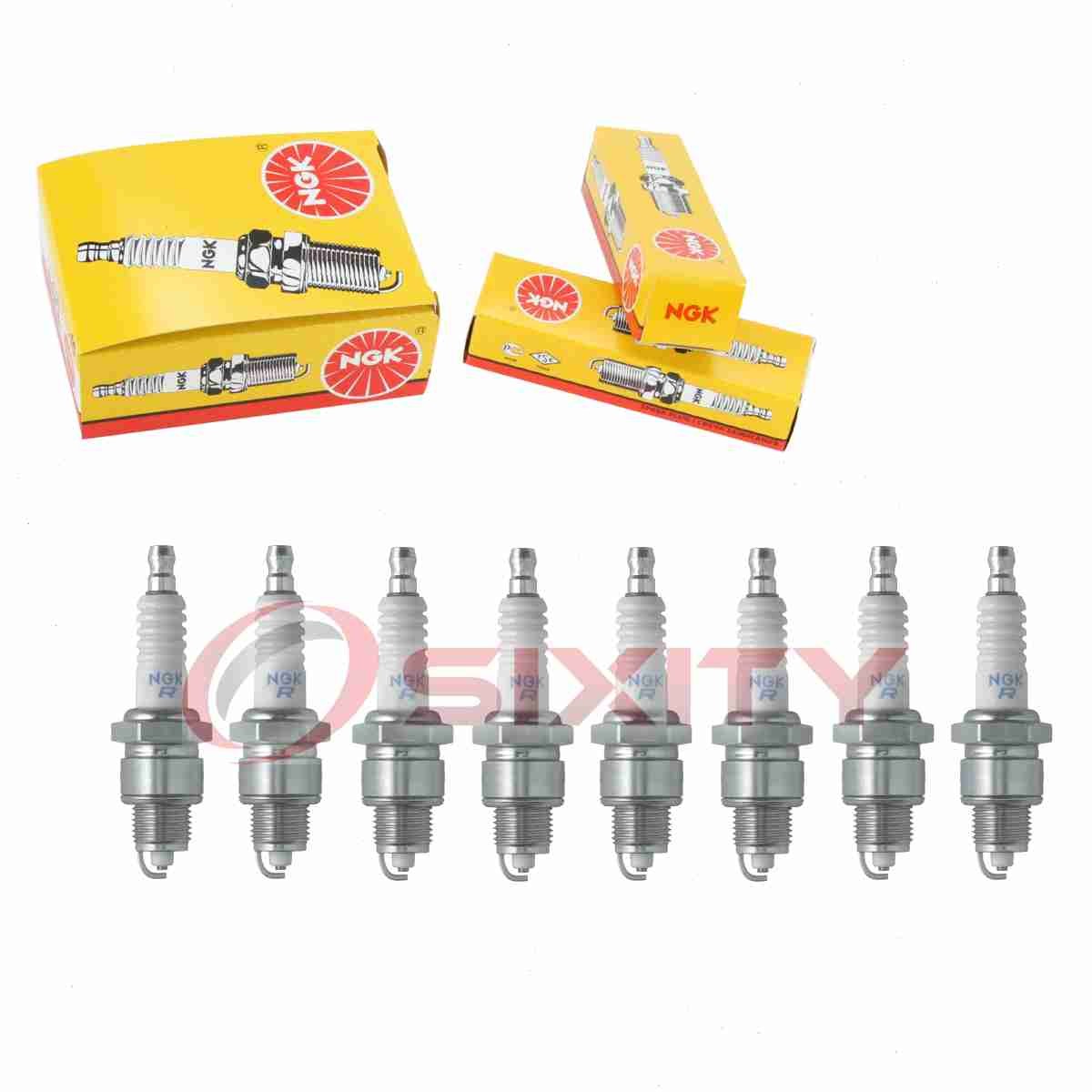 8 pcs NGK Standard Spark Plugs for 1963-1964 Buick Skylark 3.5L 4.9L V8 - px