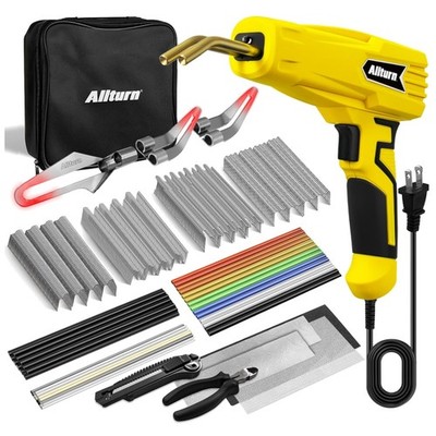 Comprehensive Plastic Welding Kit with 800 Staples & Portable Case - 100W