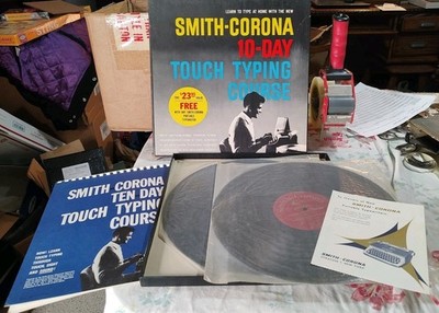 Vinyl Record Box Set Smith-Corona 10-day Touch Typing Course 2 Records 1958