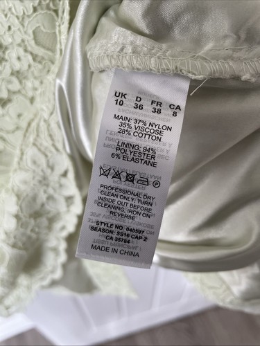 Jacques vert dress size 10 Petite Lime lace Mother Of The Bride Wedding Party - 第 12/12 張圖片