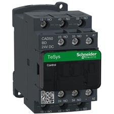 1PC SCHNEIDER ELECTRIC CAD50BD RELAY 600V 10AMP TESYS 10A Coil 24VDC DIN Rail,