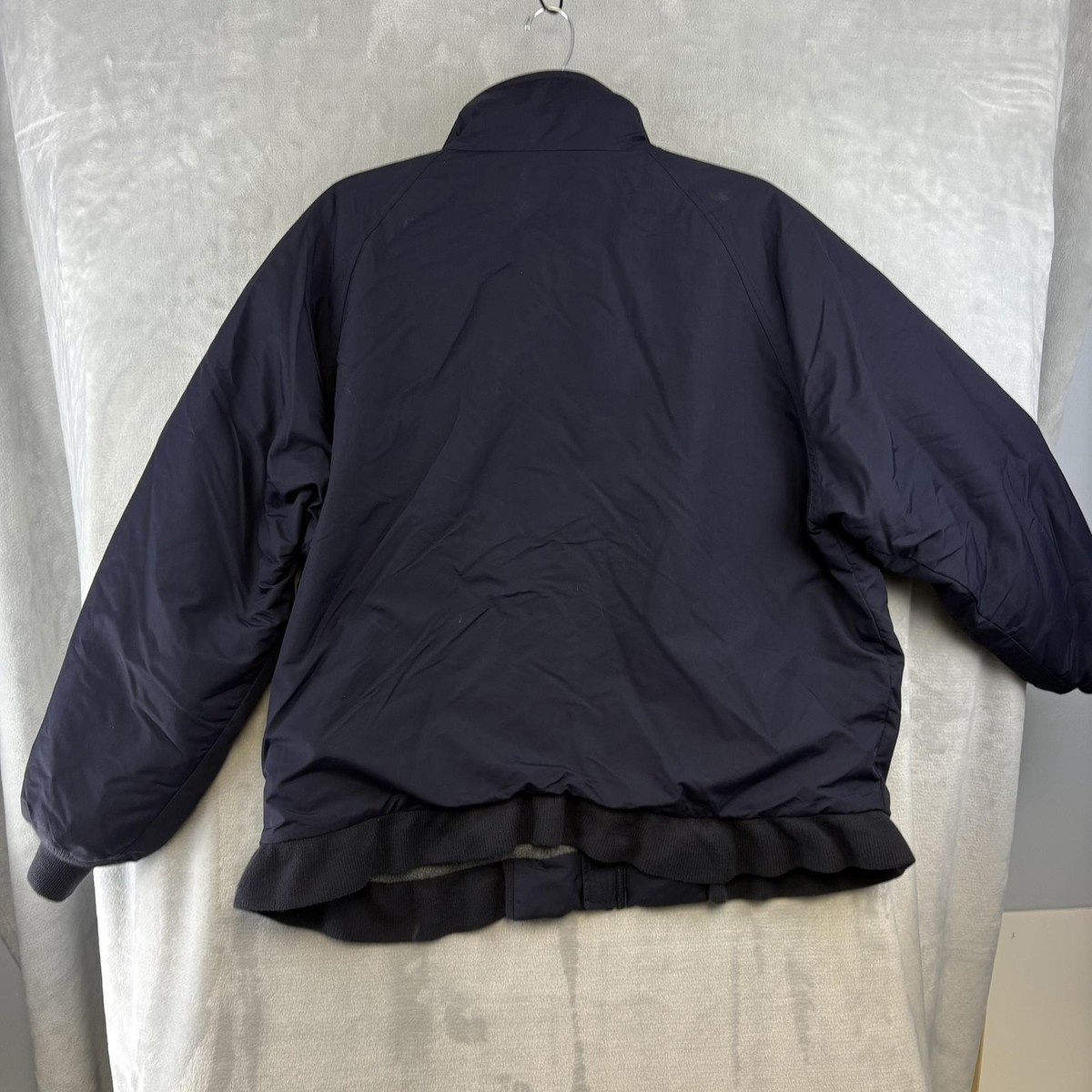 Vintage Lands End Squall Jacket Mens XL Navy Polartec Fleece Lined