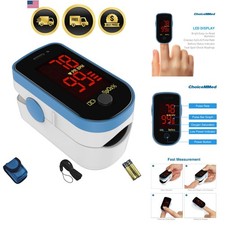 Finger Pulse Oximeter, Blood Oxygen Saturation Monitor, Fingertip O2 Sensor w...