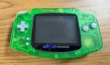 Clear Green Game Boy Advance GBA Console W/ Backlight Backlit LCD MOD Tested!
