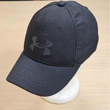 Under Armour Baseball Cap Kids Youth S/M Black Storm Athletic Golf Hat