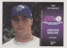 2003 MultiAd Sports South Atlantic League Top Prospects Jonathan Broxton #4 0q3
