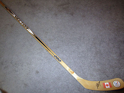 JAY BOUWMEESTER Team CANADA Sochi Autographed SIGNED F/S Hockey Stick w ...