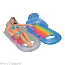 Relax on KING KOOL Pool Float LOUNGE RAFT TUBE INTEX Sit swim suntan pool beach