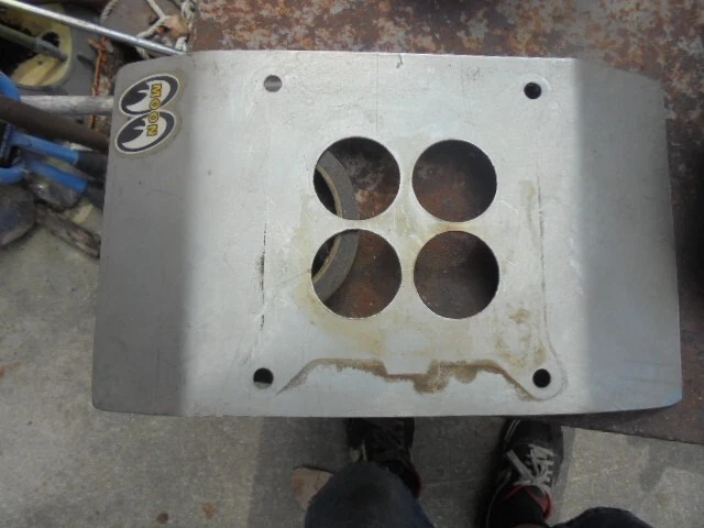 Aluminum Intake MOPAR 440 Weiand 7500 "SAY WHY AND" IHRA NHRA ROD Hot DODGE DART - Image 2 of 4