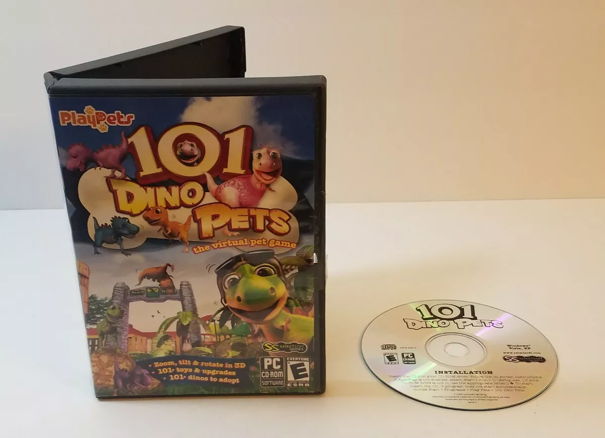 101 Dino Pets PlayPets Virtual Sim Petz Game PC Windows Sealed New