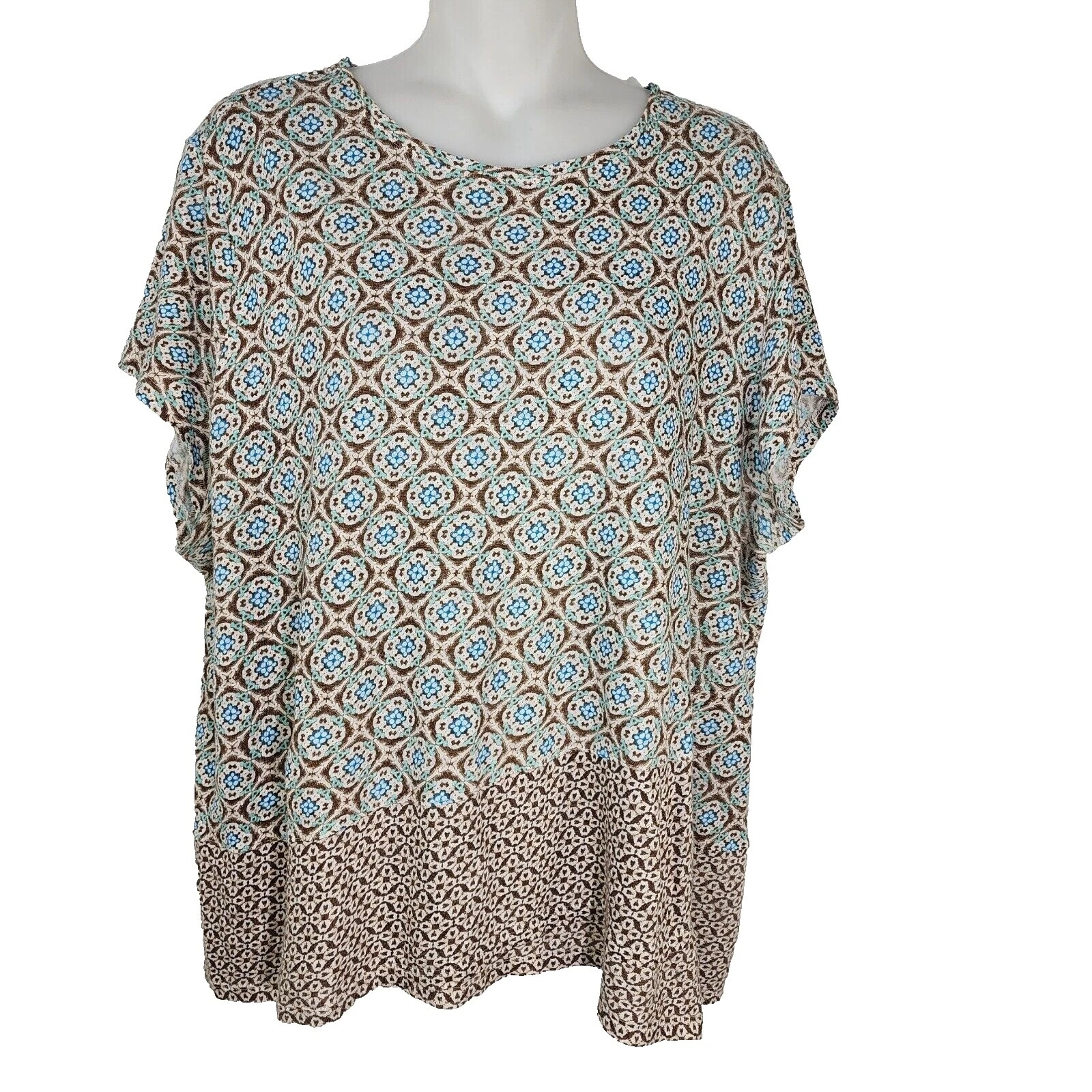 Camisetas geométrico J. Jill Lino para Mujeres