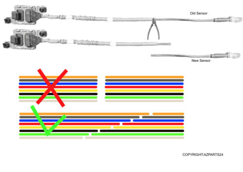 Original NGK Nox REPERATUR SATZ Sensor AUDI fur Continental-Siemens - Bild 3 von 4