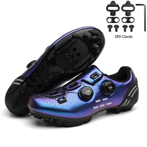 Speed Bicycle Shoes Carbon Pedals Racing Footwear Men Cycling Shoes MTB Cleats - Picture 41 of 42