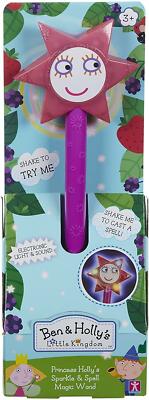 NEU Ben & Holly's Little Kingdom Sparkle & Spell Magic elektronischer Zauberstab