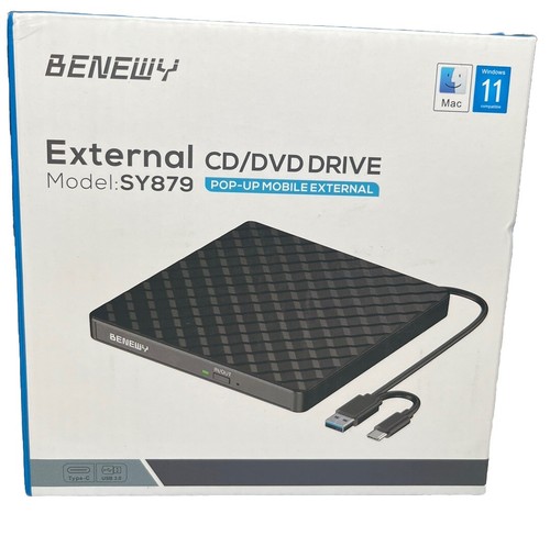 Benewy External CD/DVD Drive SY879 * Open Box* | eBay