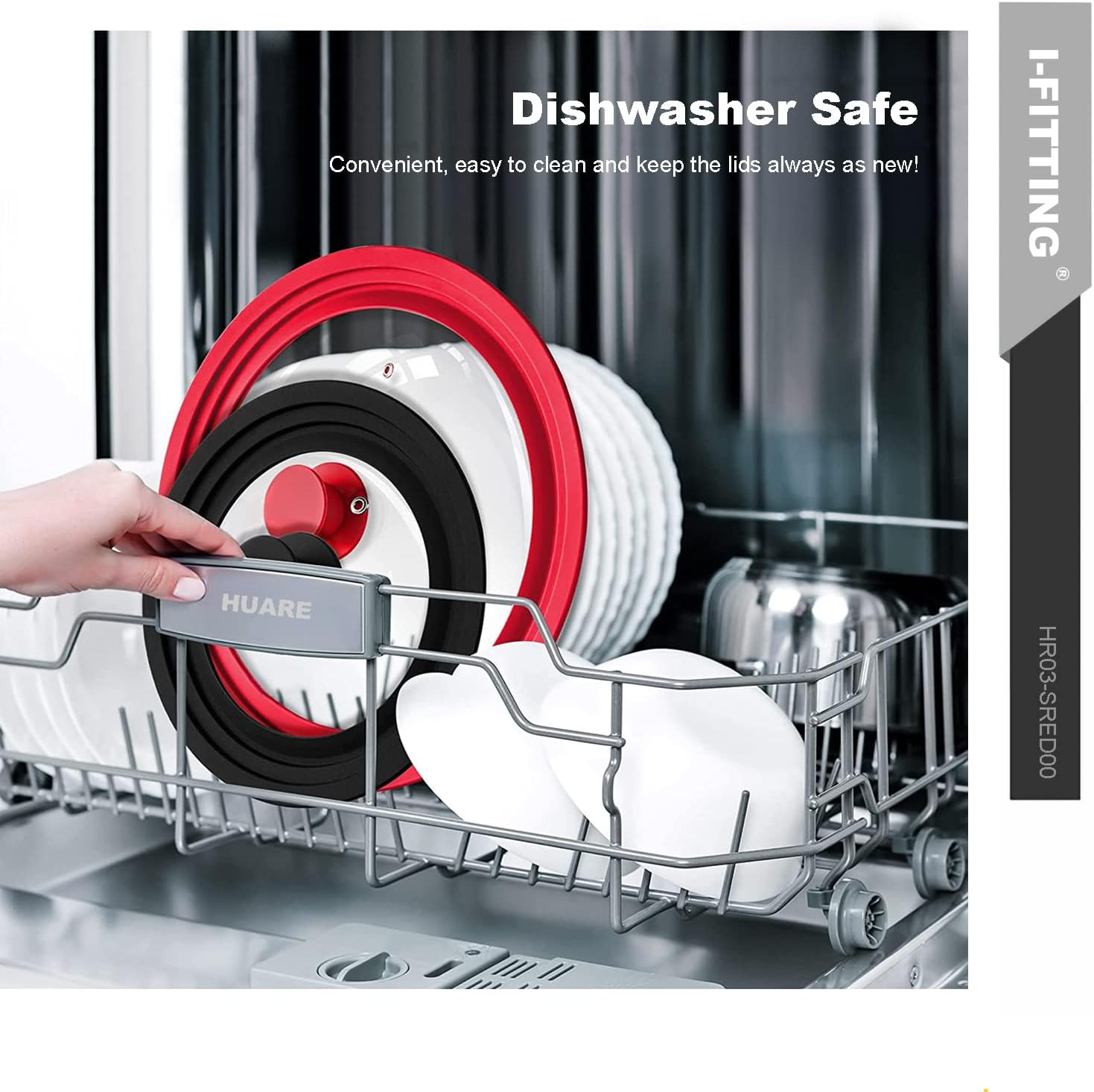 Universal Lid for Pot,Pan,Skillet Fits 11”,12”, 12.5”Cookware Silicon Lid Dishwa