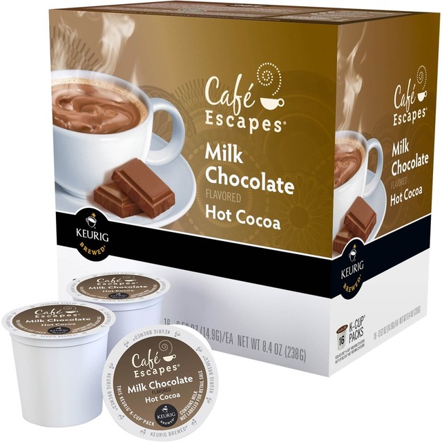 Keurig 54 K-cups Cafe Escapes Milk 