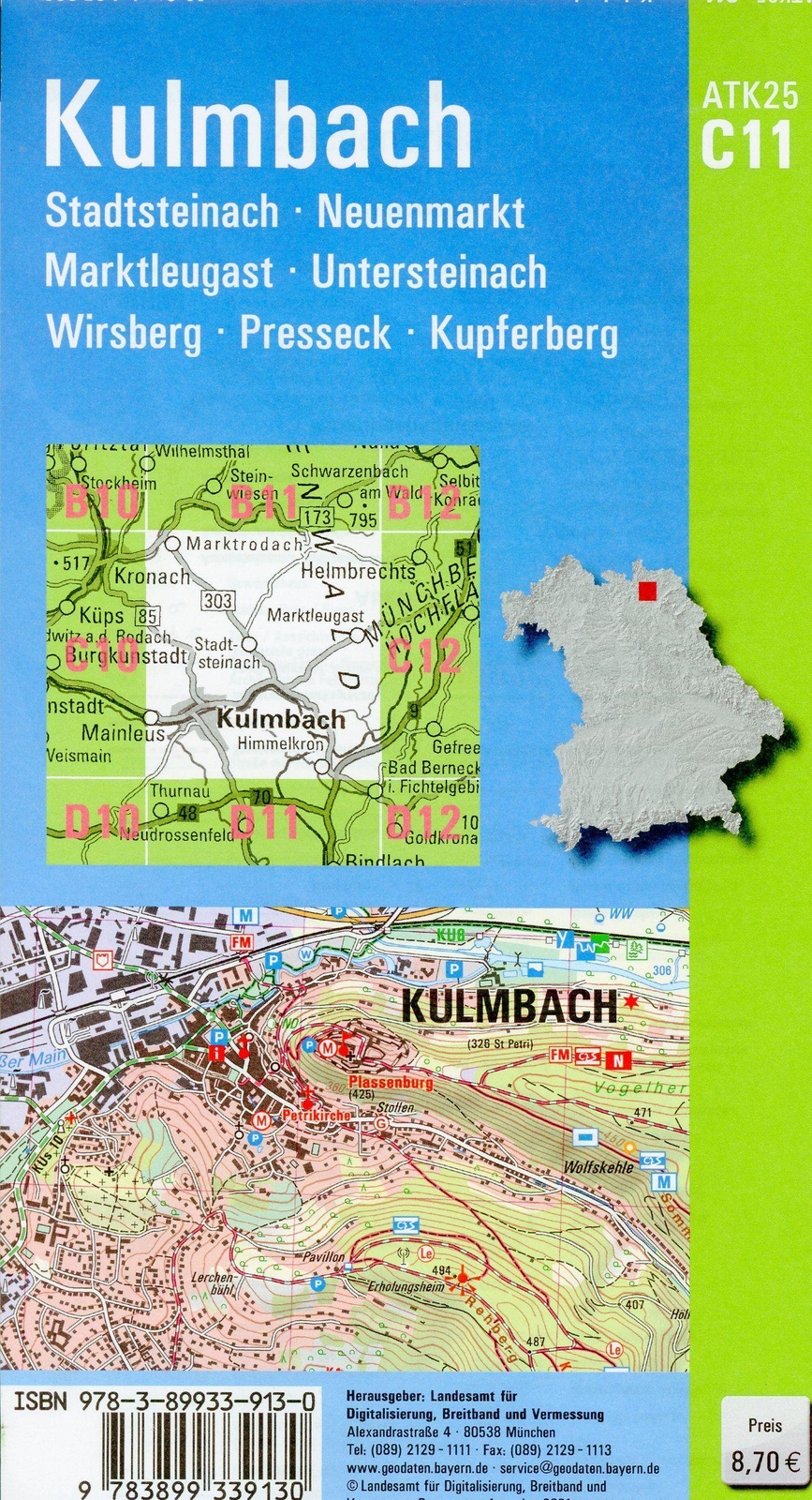 Thumbnail - Kulmbach 1 : 25 000 Digitalisierung (land-)karte Deutsch 2021 Ldbv