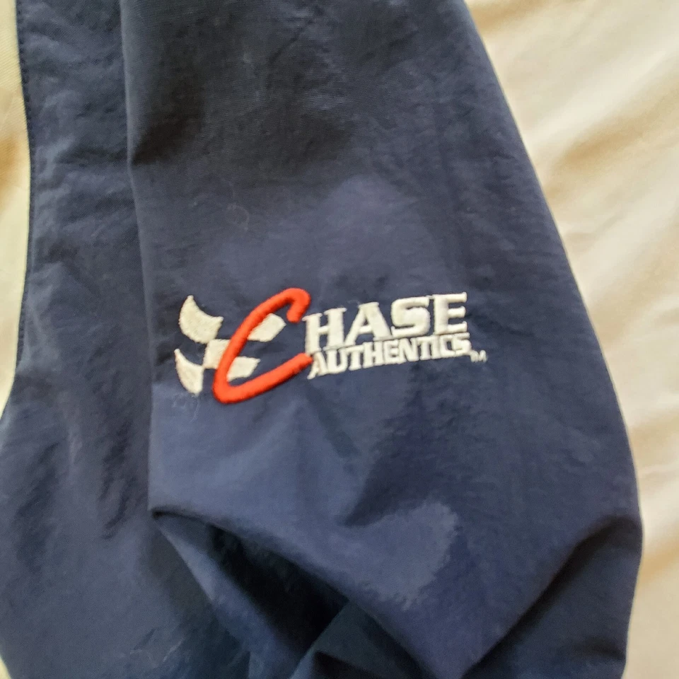 Chase Authentics Jacker #2 Nascar Cremallera Completa Azul Y Blanco Oxidado Wallace 24Wx28L Foto 3 de 4