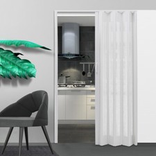 Internal Bi Folding Door PVC Sliding Divider Door Home Bathroom Kitchen 6/10mm