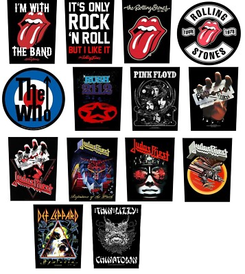 OFFIZIELLER RÜCKENAUFNÄHER - ROLLSTEINE The Who JUDAS PRIEST def Leppard SKORPIONE