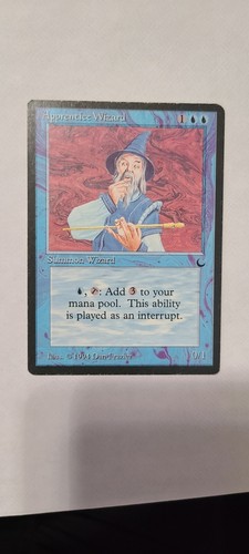 MTG Apprentice Wizard The Dark Regular Rare 1994