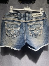 Rock Revival Women s Rosemary Shorts 32 Embellished Thick Stitching