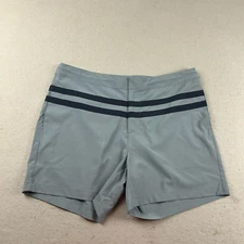 Normal Brand Shorts Mens 38 Blue Drawstring Flat Front Button Front Trunk NWT