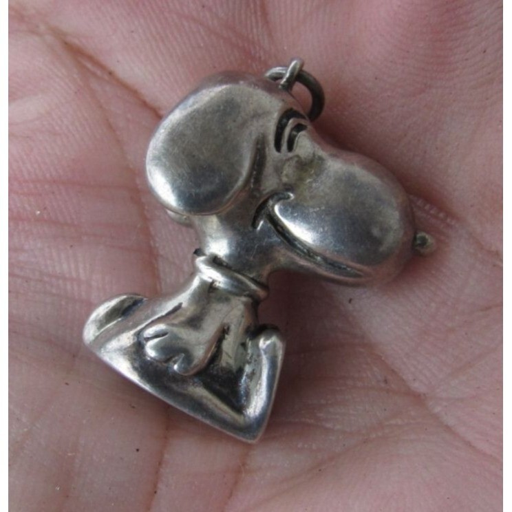 CARTIER Rare Retired Vintage 925 Sterling Silver Snoopy Pendant