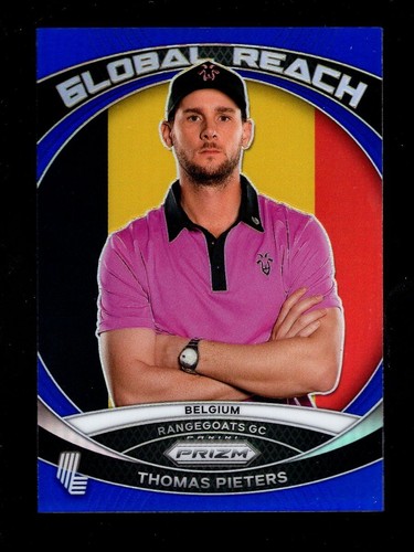 2024 PRIZM LIV GOLF GLOBAL REACH BLUE #12 THOMAS PIETERS 53/99 RANGE GOATS - 第 1/2 張圖片