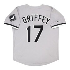 Camiseta deportiva de carretera gris Ken Griffey Jr. Chicago White Sox con parche de equipo para hombre (S-3XL)