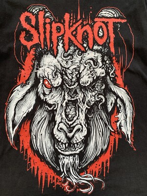 Maglietta Rock Off Slipknot Devil Single - Logo Blur | Uomo, Nero, Manica Corta, Taglia Large - 3