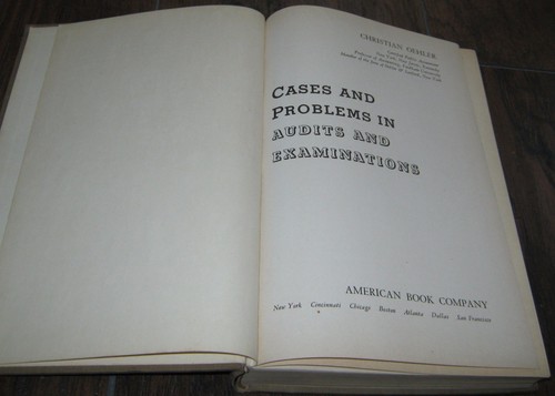 Cases and problems in audits and examinations By Christian Oehler 1950 - Bild 5 von 6