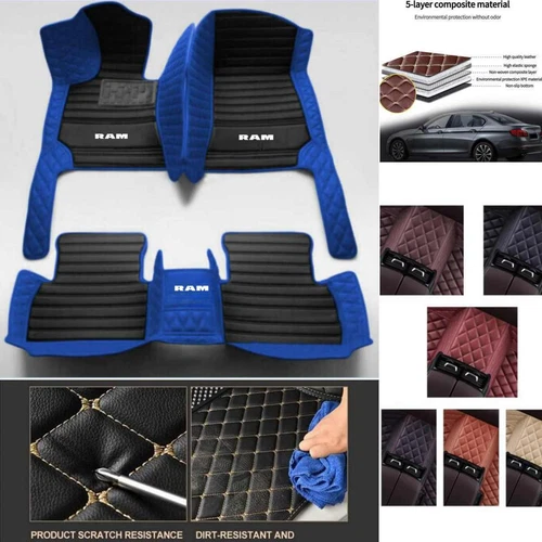 For Dodge RAM1500 Pickup Car Floor Mats Waterproof Carpets Cargo Custom Slips - Bild 3 von 40